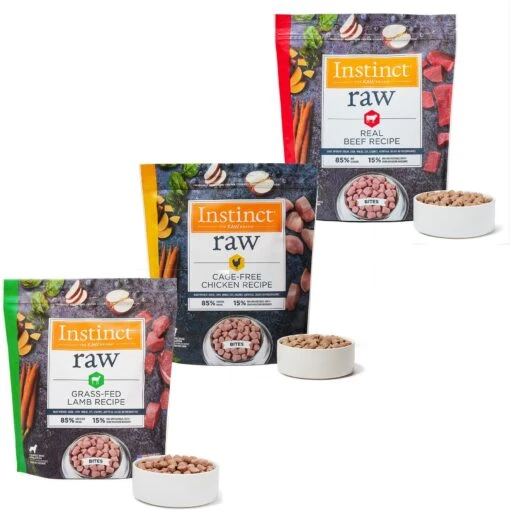 Instinct Frozen Raw Bites Grain-Free Cage-Free Chicken Recipe Dog Food + 2 Items -Dog Supplies 696566 MAIN. AC SS1800 V1668095039