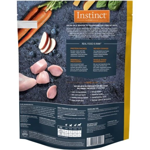 Instinct Frozen Raw Bites Grain-Free Cage-Free Chicken Recipe Dog Food + 2 Items -Dog Supplies 696566 PT2. AC SS1800 V1668107119