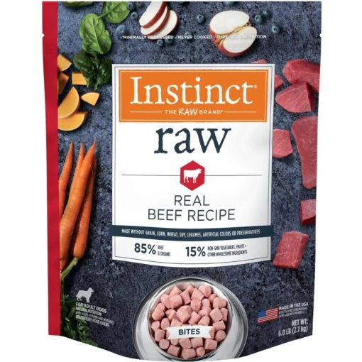 Instinct Frozen Raw Bites Grain-Free Cage-Free Chicken Recipe Dog Food + 2 Items -Dog Supplies 696566 PT4. AC SS1800 V1668109044