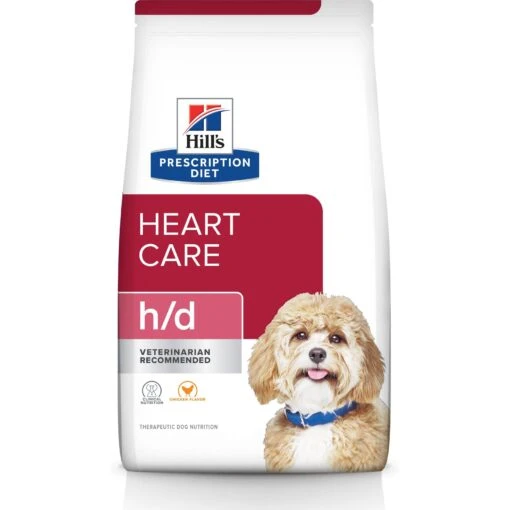 Hill's Prescription Diet H/d Heart Care Chicken Flavor Dry Dog Food -Dog Supplies 69760 MAIN. AC SS1800 V1687976324