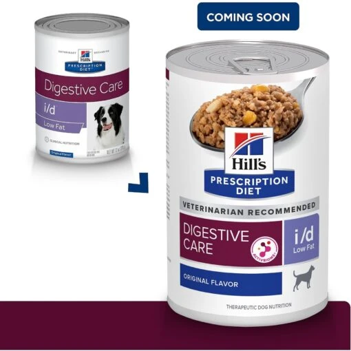 Hill's Prescription Diet I/d Digestive Care Low Fat Original Flavor Pate Wet Dog Food -Dog Supplies 69765 PT1. AC SS1800 V1641401186