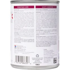 Hill's Prescription Diet I/d Digestive Care Low Fat Original Flavor Pate Wet Dog Food -Dog Supplies 69765 PT2. AC SS1800 V1651165296