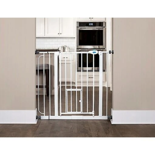 Carlson Pet Products Extra Wide Walk-Thru Dog Gate With Pet Door -Dog Supplies 69972 pt1. AC SS1800 V1578605131