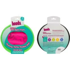 Booda Soft Bite Tail Spin Flyer Flying Disc Dog Toy, Color Varies -Dog Supplies 70599 PT8. AC SS1800 V1534452146