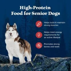 Blue Buffalo Wilderness Rocky Mountain Recipe Senior High Protein Natural Red Meat & Grain Dry Dog Food, 28-lb Bag -Dog Supplies 711326 PT3. AC SS1800 V1694547714