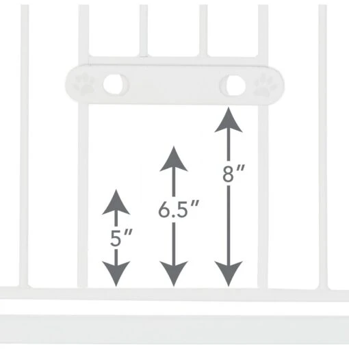 MyPet Tall & Wide Walk Thru Easypass Cat & Dog Gate, White -Dog Supplies 711774 PT3. AC SS1800 V1670436854