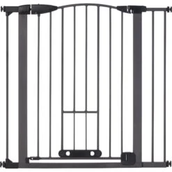 MyPet Tall Deco Easypass Cat & Dog Gate, Graphite -Dog Supplies 711806 PT2. AC SS1800 V1670437541