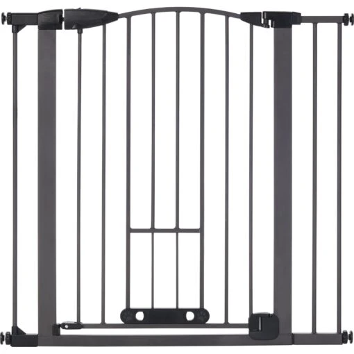 MyPet Tall Deco Easypass Cat & Dog Gate, Graphite -Dog Supplies 711806 PT2. AC SS1800 V1670437541