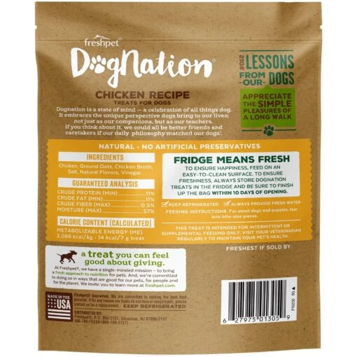 Freshpet Dognation Chicken Recipe Fresh Dog Treats -Dog Supplies 713950 PT2. AC SS1800 V1668761682