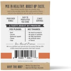 The Honest Kitchen Bone Broth POUR OVERS Beef Stew Wet Dog Food Topper & The Honest Kitchen Superfood POUR OVERS Turkey Stew With Veggies Wet Dog Food Topper -Dog Supplies 715774 PT2. AC SS1800 V1669737430