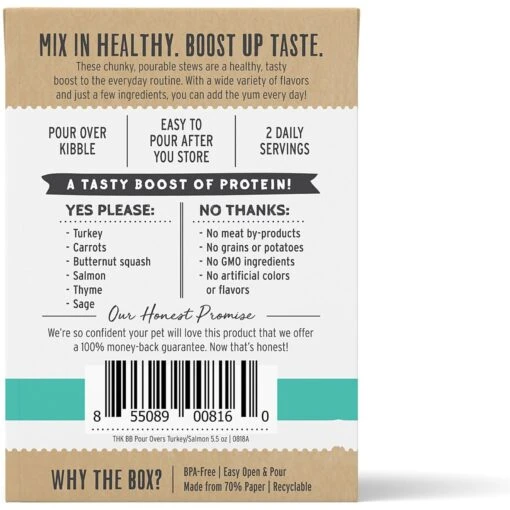 The Honest Kitchen Bone Broth POUR OVERS Turkey & Salmon Stew Wet Dog Food Topper & The Honest Kitchen Superfood POUR OVERS Lamb & Beef Stew With Veggies Wet Dog Food Topper -Dog Supplies 715790 PT2. AC SS1800 V1669738905