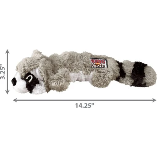 KONG Scrunch Knots Raccoon Dog Toy -Dog Supplies 71943 PT2. AC SS1800 V1603132903