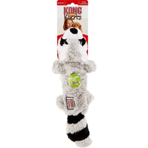 KONG Scrunch Knots Raccoon Dog Toy -Dog Supplies 71943 PT8. AC SS1800 V1534452188