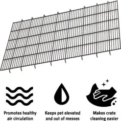 MidWest Dog Crate Floor Grid, Black -Dog Supplies 733574 PT6. AC SS1800 V1670535750