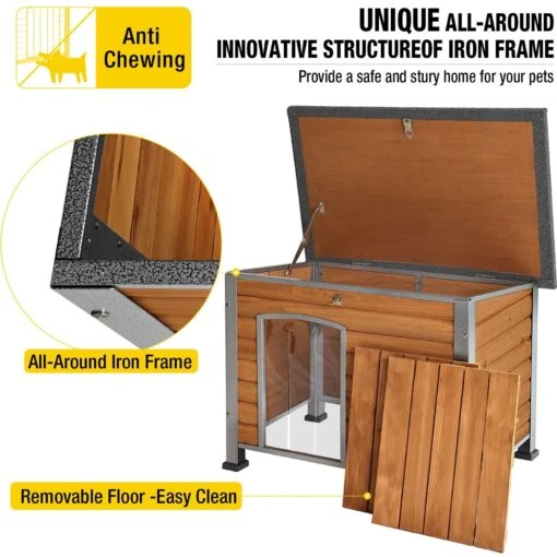 Aivituvin Wooden Heavy Duty Dog House -Dog Supplies 734502 PT3. AC SS1800 V1670601152