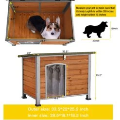 Aivituvin Wooden Heavy Duty Dog House -Dog Supplies 734502 PT5. AC SS1800 V1670601157