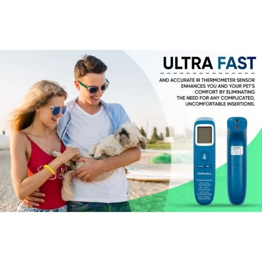 PetMedics Non-Contact Dog Thermometer, Blue -Dog Supplies 734830 PT6. AC SS1800 V1674056371