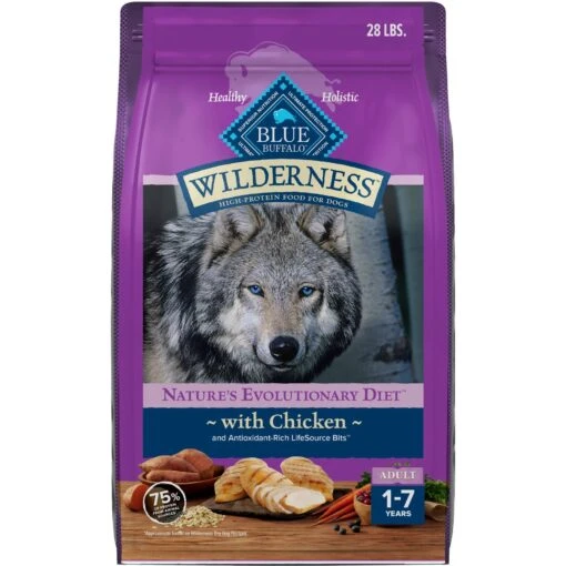 Blue Buffalo Wilderness Adult Small Bite High Protein Natural Chicken & Wholesome Grains Dry Dog Food -Dog Supplies 735670 MAIN. AC SS1800 V1694547150