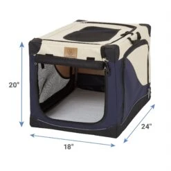 Precision Pet Products 4-Door Collapsible Soft-Sided Dog Crate -Dog Supplies 74108 PT2. AC SS1800 V1586805536