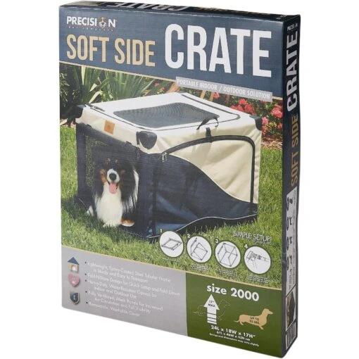 Precision Pet Products 4-Door Collapsible Soft-Sided Dog Crate -Dog Supplies 74108 PT5. AC SS1800 V1562172889