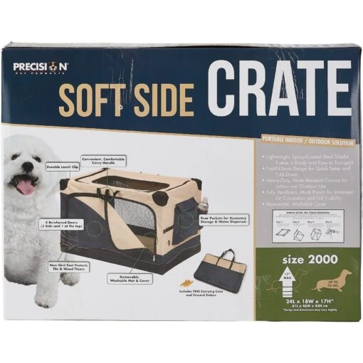 Precision Pet Products 4-Door Collapsible Soft-Sided Dog Crate -Dog Supplies 74108 PT6. AC SS1800 V1562172843