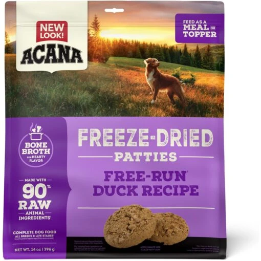 ACANA Duck Recipe Patties Grain-Free Freeze-Dried Dog Food & Topper, 14-oz Bag -Dog Supplies 741142 MAIN. AC SS1800 V1688676936