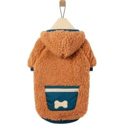 Frisco Wubby Textured Fleece Dog & Cat Hoodie W/ Pocket -Dog Supplies 742510 PT3. AC SS1800 V1692377818