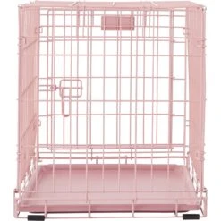 MidWest ICrate Single Door Collapsible Wire Dog Crate, Pink, 24 Inch -Dog Supplies 74290 PT6. AC SS1800 V1562173057