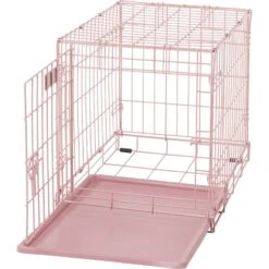 MidWest ICrate Single Door Collapsible Wire Dog Crate, Pink, 24 Inch -Dog Supplies 74290 PT7. AC SS1800 V1562173060