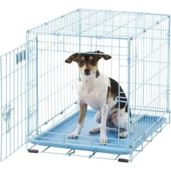 MidWest ICrate Single Door Collapsible Wire Dog Crate, Blue -Dog Supplies 74292 PT3. AC SS1800 V1569015255