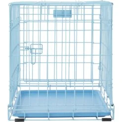 MidWest ICrate Single Door Collapsible Wire Dog Crate, Blue -Dog Supplies 74292 PT6. AC SS1800 V1562173099