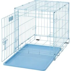 MidWest ICrate Single Door Collapsible Wire Dog Crate, Blue -Dog Supplies 74292 PT7. AC SS1800 V1562173067