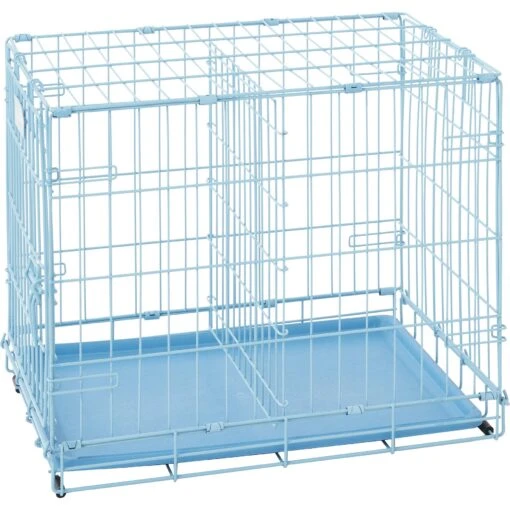 MidWest ICrate Single Door Collapsible Wire Dog Crate, Blue -Dog Supplies 74292 PT8. AC SS1800 V1562173086