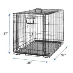 MidWest Ovation Single Door Collapsible Wire Dog Crate -Dog Supplies 74296 PT2. AC SS1800 V1586805328