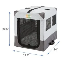 MidWest Canine Camper Single Door Collapsible Soft-Sided Dog Crate -Dog Supplies 74312 PT2. AC SS1800 V1566320087