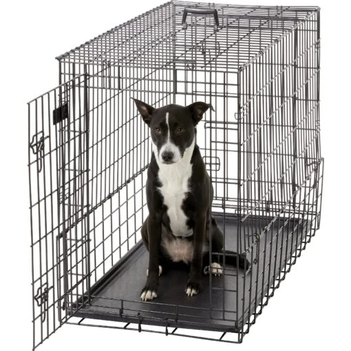 MidWest Solutions Series Side By Side Double Door Collapsible SUV Dog Crate -Dog Supplies 74371 PT3. AC SS1800 V1569015436