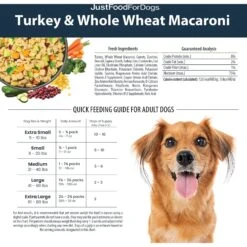 JustFoodForDogs Pantry Fresh Turkey & Whole Wheat Macaroni Fresh Dog Food -Dog Supplies 749870 PT7. AC SS1800 V1696533887