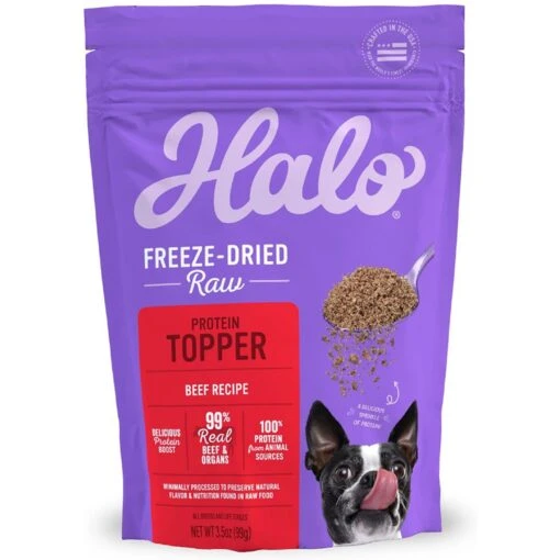 Halo Beef Protein Recipe Freeze-Dried Raw Dog Food Topper -Dog Supplies 75153 MAIN. AC SS1800 V1691438964