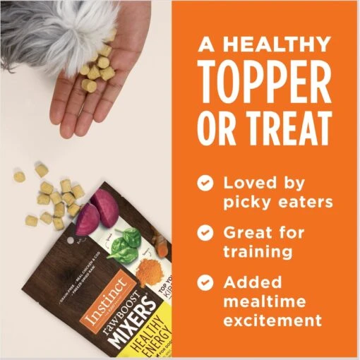 Instinct Boost Mixers Healthy Energy Grain-Free Freeze-Dried Raw Dog Food Topper, 5.5-oz Bag -Dog Supplies 755734 PT6. AC SS1800 V1690580689