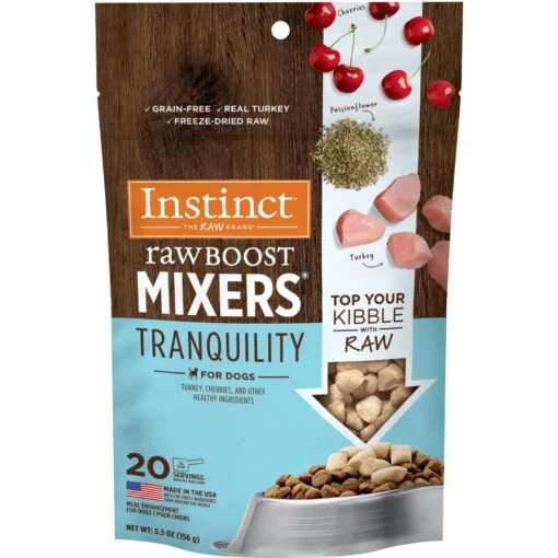 Instinct Boost Mixers Calming Support Grain-Free Freeze-Dried Raw Dog Food Topper, 5.5-oz Bag -Dog Supplies 755766 MAIN. AC SS1800 V1690553111