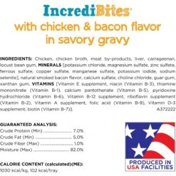 Purina Beneful IncrediBites Chicken & Bacon Flavor In A Savory Gravy Pate Small Wet Dog Food -Dog Supplies 768510 PT6. AC SS1800 V1700156665