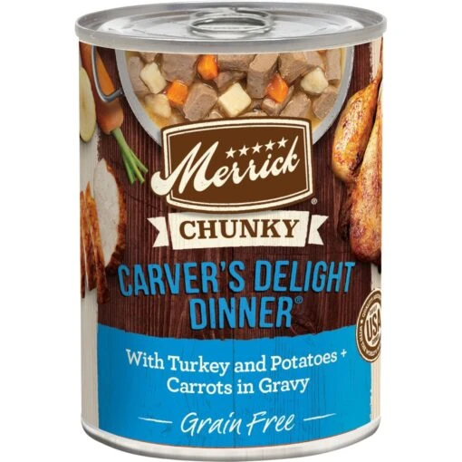 Merrick Chunky Grain-Free Wet Dog Food Carvers Delight Dinner -Dog Supplies 77014 MAIN. AC SS1800 V1643409696