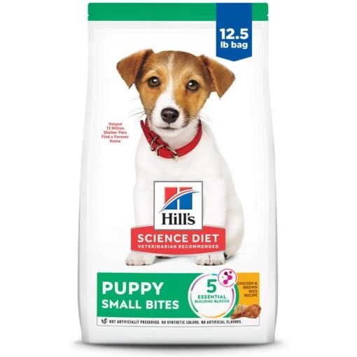 Hill's Science Diet Puppy Small Bites Chicken & Brown Rice Recipe Dry Dog Food -Dog Supplies 779118 MAIN. AC SS1800 V1676747302