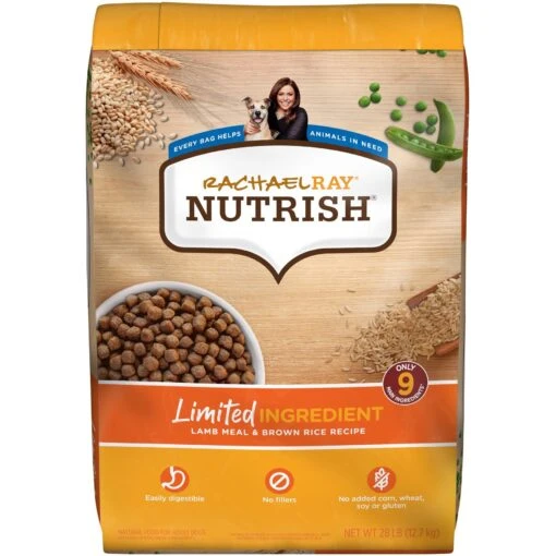 Rachael Ray Nutrish Limited Ingredient Lamb Meal & Brown Rice Recipe Dry Dog Food -Dog Supplies 77994 MAIN. AC SS1800 V1676556610