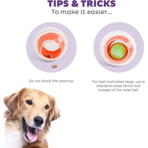 Outward Hound Dog Rumble Puzzle Ball Puzzle & Treat Maze Interactive Dog Toy, Orange -Dog Supplies 786558 PT3. AC SS1800 V1694286712