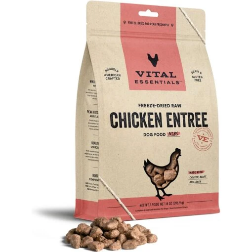 Vital Essentials Chicken Nibs Entree, Freeze-Dried Raw Dog Food 14-oz Bag -Dog Supplies 793662 MAIN. AC SS1800 V1680183060