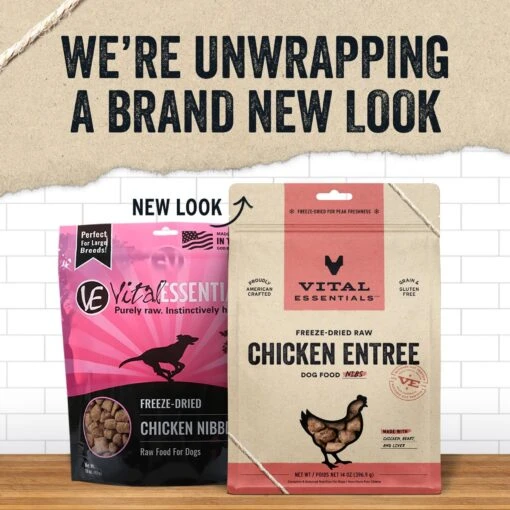 Vital Essentials Chicken Nibs Entree, Freeze-Dried Raw Dog Food 14-oz Bag -Dog Supplies 793662 PT2. AC SS1800 V1680122827