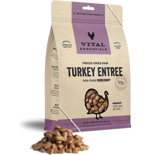 Vital Essentials Freeze-Dried Raw Turkey Entree Mini Nibs Dog Food -Dog Supplies 793766 MAIN. AC SS1800 V1680183088