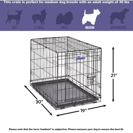 MidWest ICrate Fold & Carry Single Door Collapsible Wire Dog Crate & MidWest Steel Pet Gate -Dog Supplies 815134 PT3. AC SS1800 V1679502133