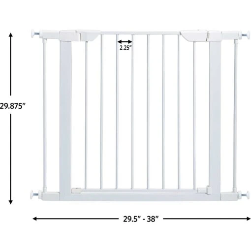 MidWest ICrate Fold & Carry Single Door Collapsible Wire Dog Crate & MidWest Steel Pet Gate -Dog Supplies 815134 PT7. AC SS1800 V1679502822